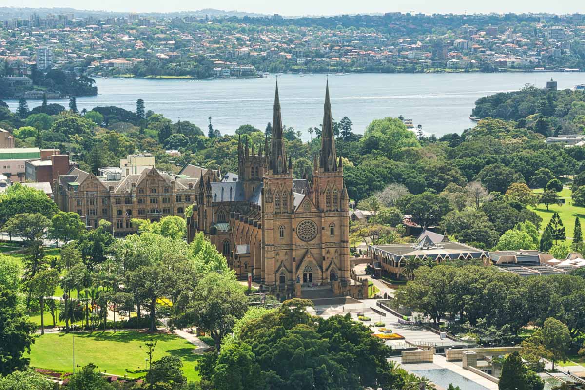 st marys cathedral is one of the most famous historical landmarks in sydney australia