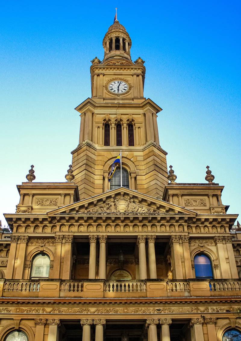 town hall is one of the most famous landmarks in sydney australia