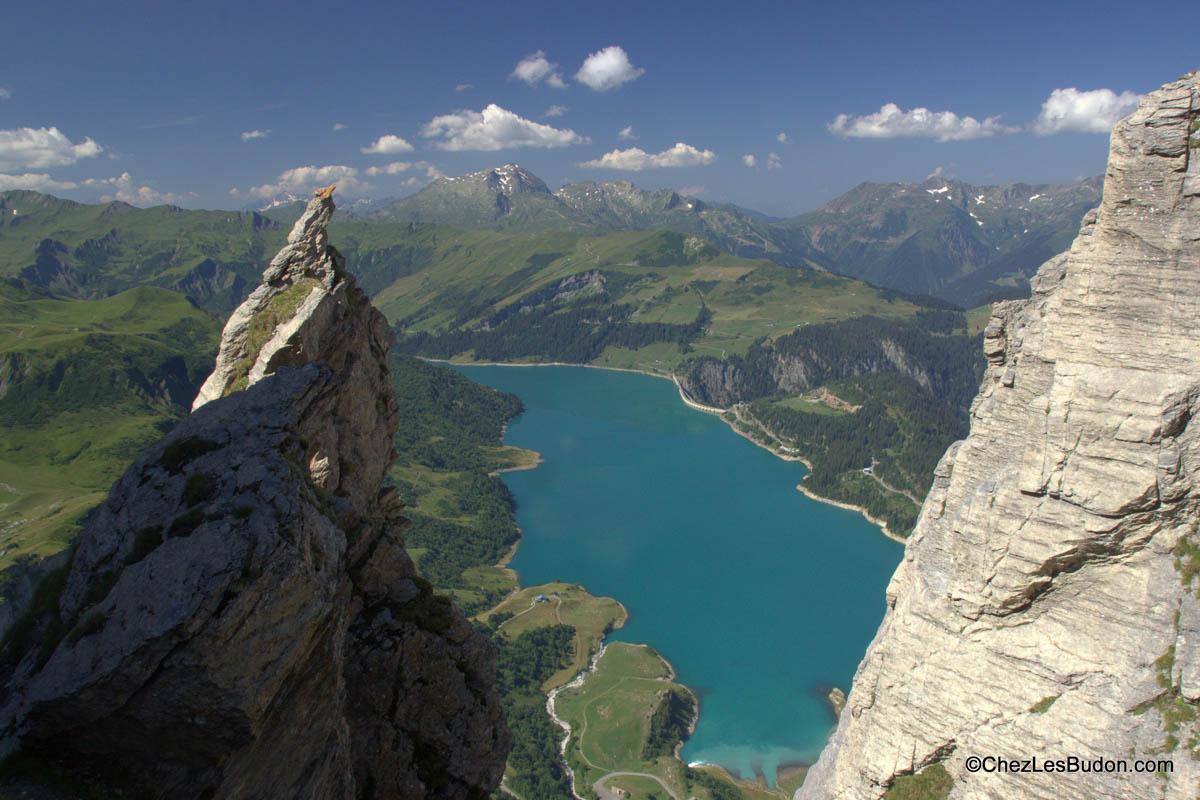 view from the rocher du vent hiking trails annecy france