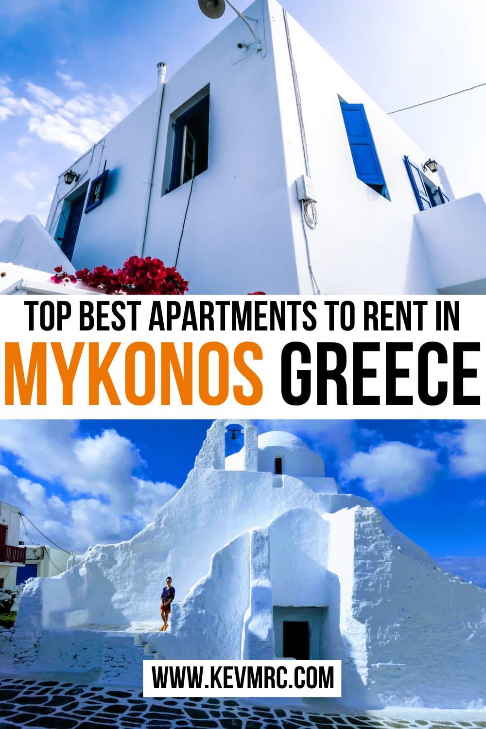 I’ve picked for you the 12 best Mykonos apartments to rent. Some are in the town of Mykonos, others are more luxurious or budget friendly. And of course, I've selected an overall best. mykonos apartment | mykonos villas | where to stay in mykonos greece