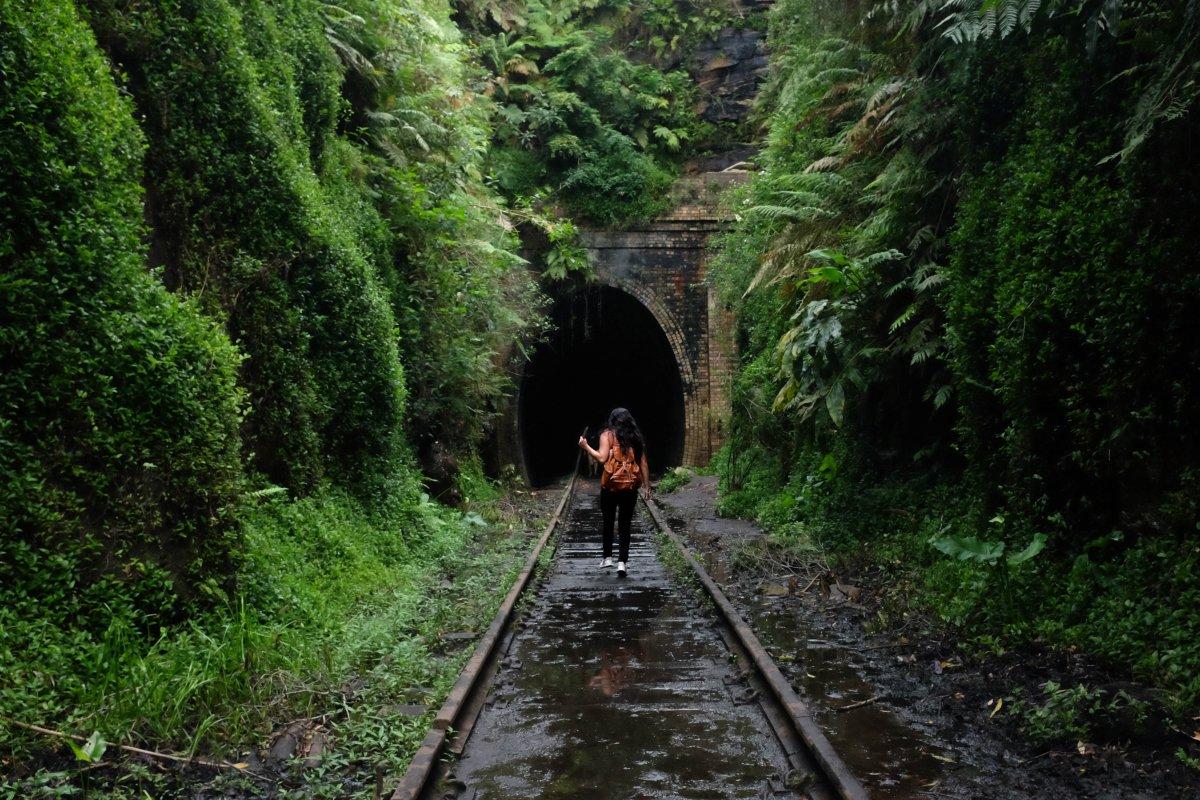 helensburgh tunnel is one of the best attractions in wollongong australia