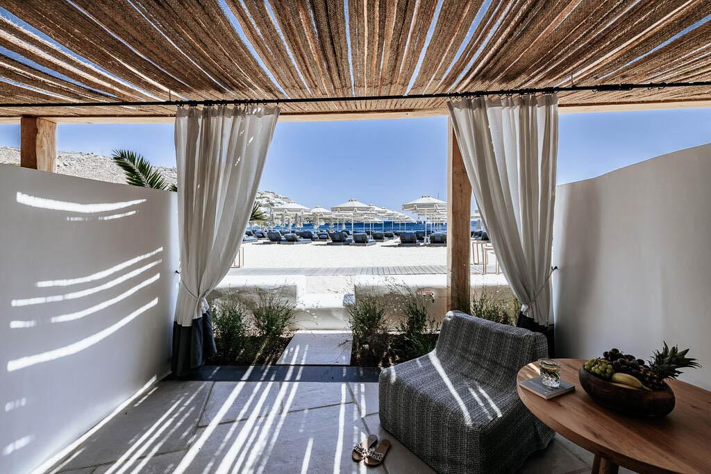 mykonos ammos hotel is one of the best beach hotel in mykonos
