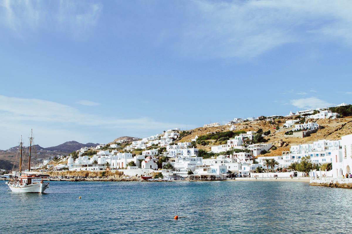 mykonos coastline