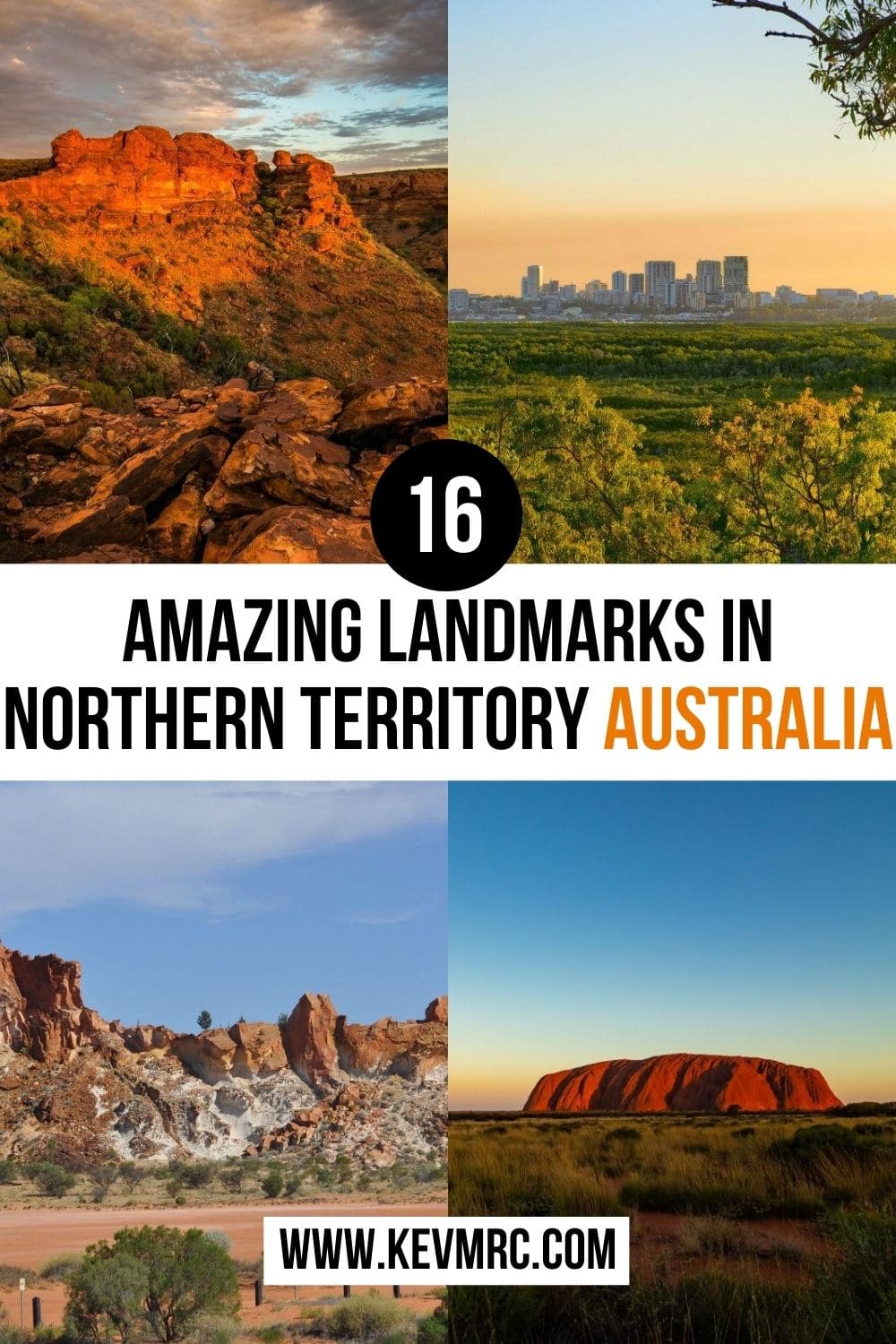 16 Famous Landmarks in Northern Territory Australia. From Darwin to Alice Springs, the NT has many must-see places. Among them, national parks, hot springs and Aboriginal cultural wonders. Here is the top 16 landmarks in the NT! northern territory australia road trip | northern territory australia things to do | northern territory australia bucket lists | northern territory australia travel | things to do in northern territory | northern territory road trip | travel northern territory