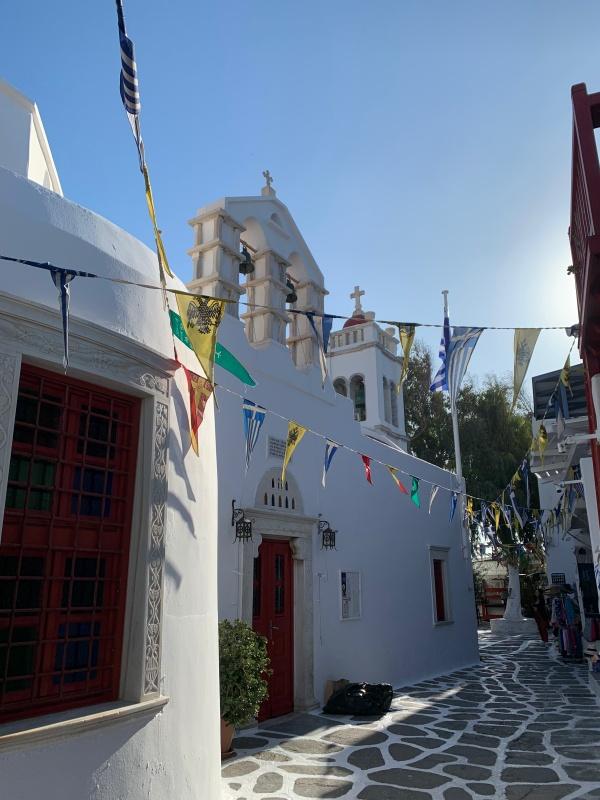 orthodox church in mykonos