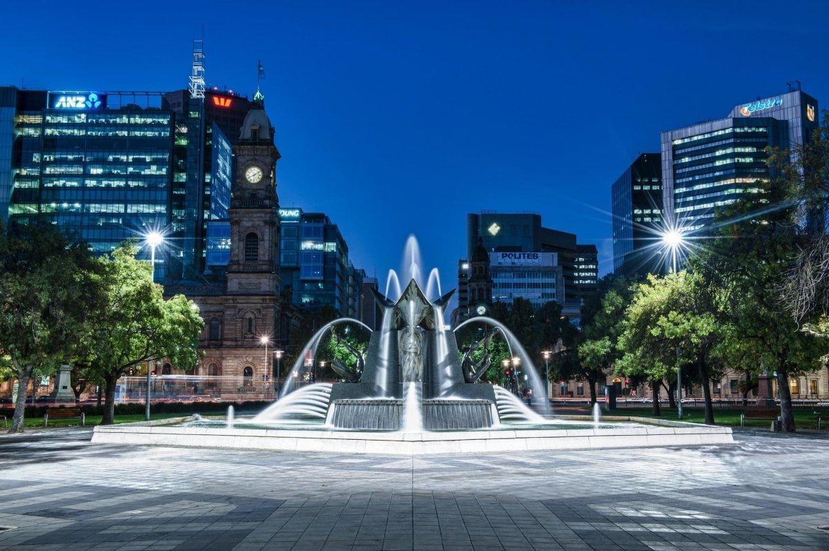 victoria square is one of the best landmarks in adelaide australia