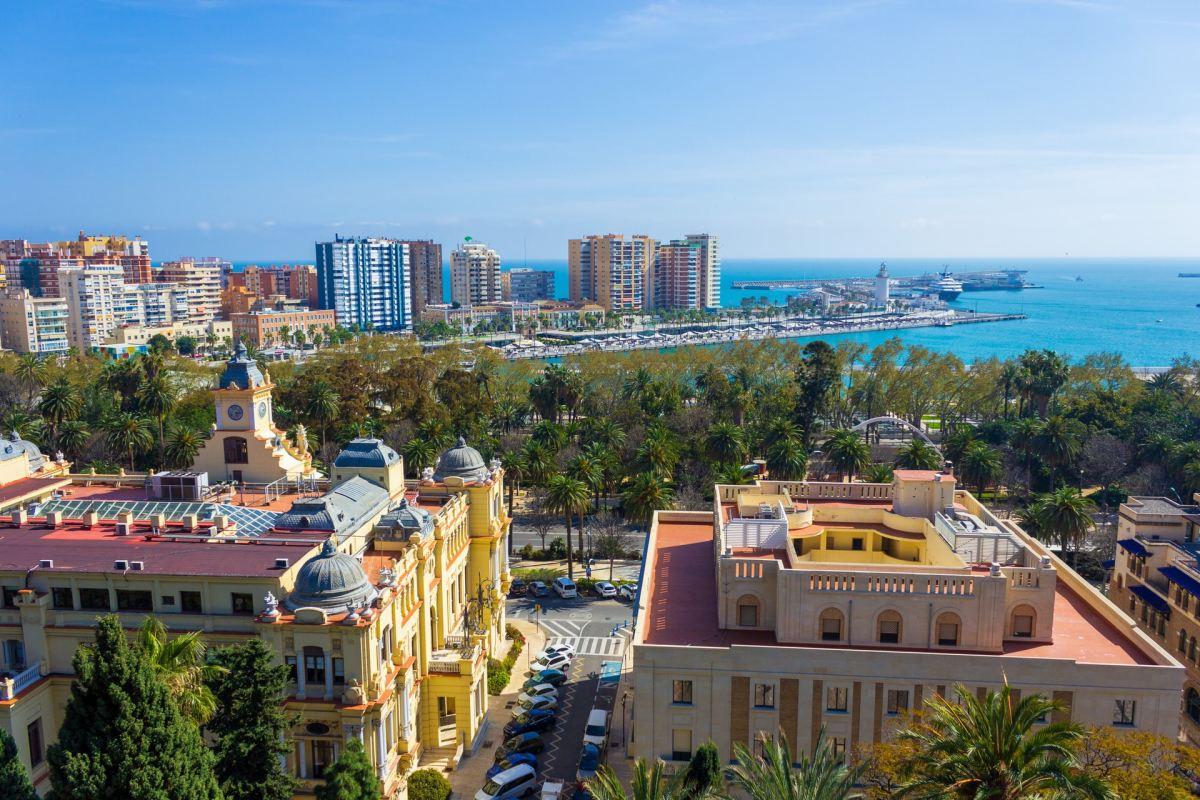 malaga port view