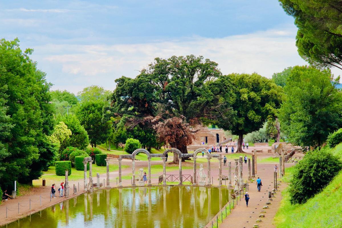 hadrian villa is a famous landmarks of rome