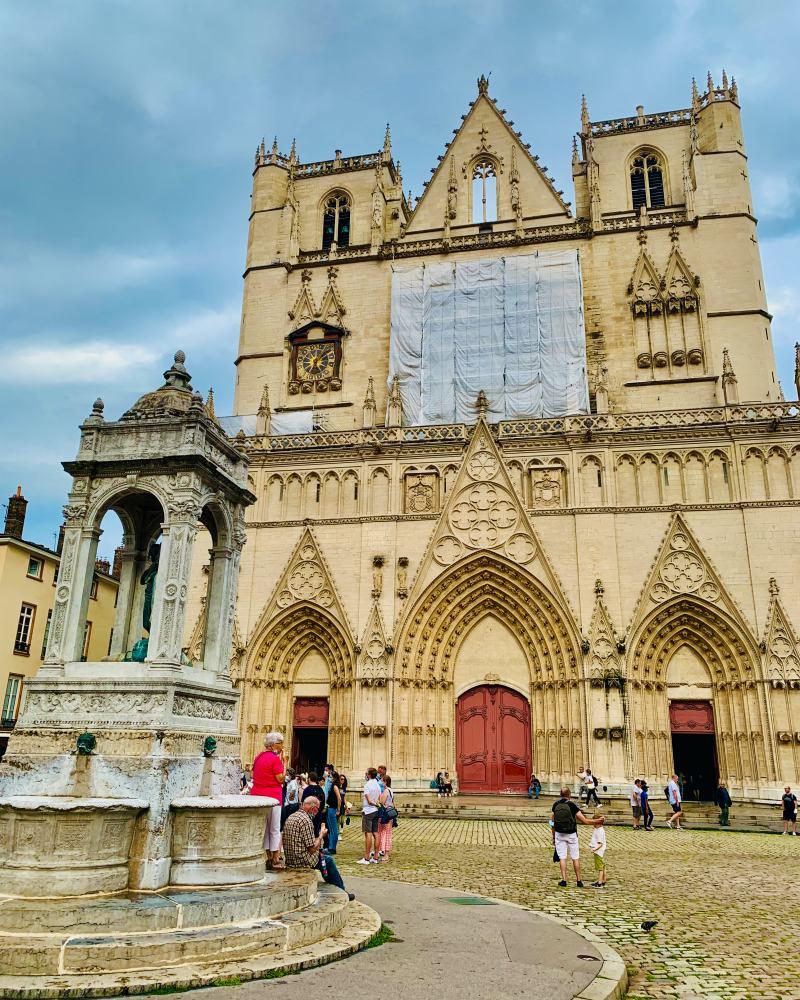 lyon cathedral facade is a must see on any lyon weekend breaks