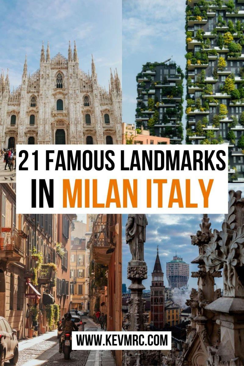 Discover 21 famous landmarks in Milan Italy. If you're wondering what are the best Milan landmarks, this guide will help you. things to see in milan | best things to do in milan | milan travel | italy travel