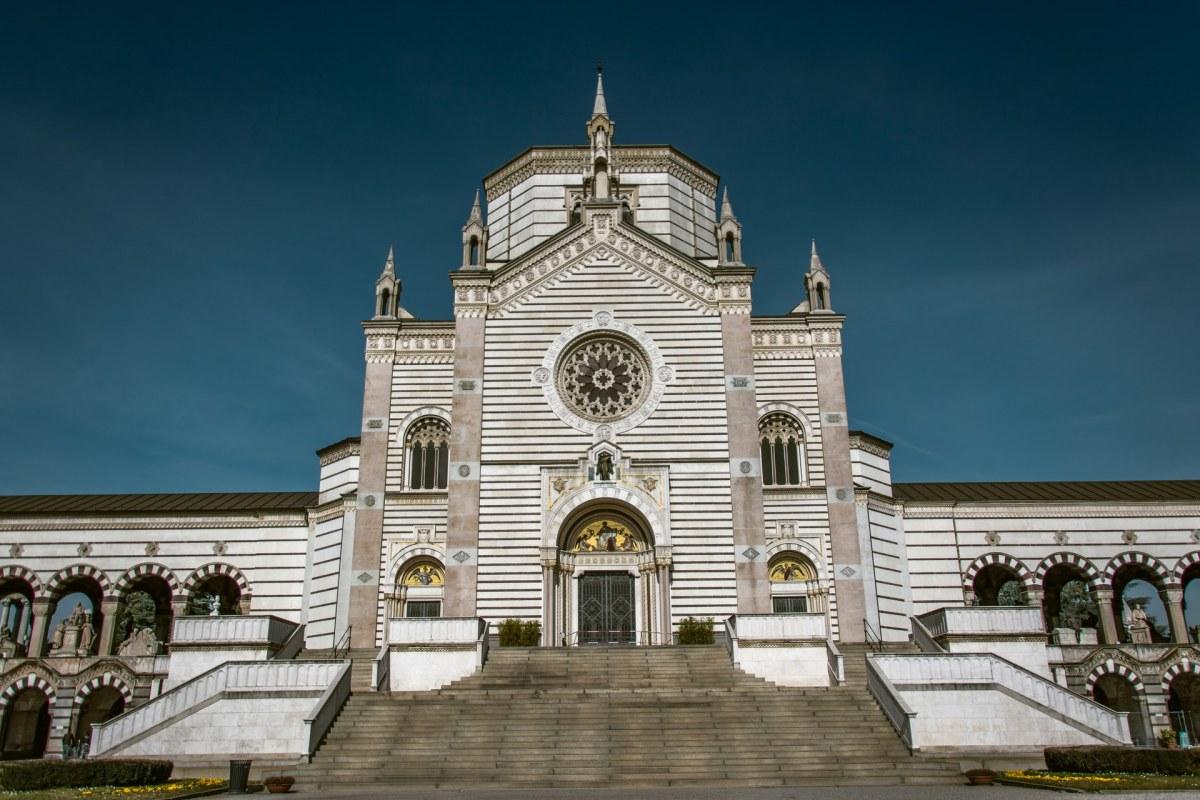monumental cemetery is one of the most famous landmarks in milan italy