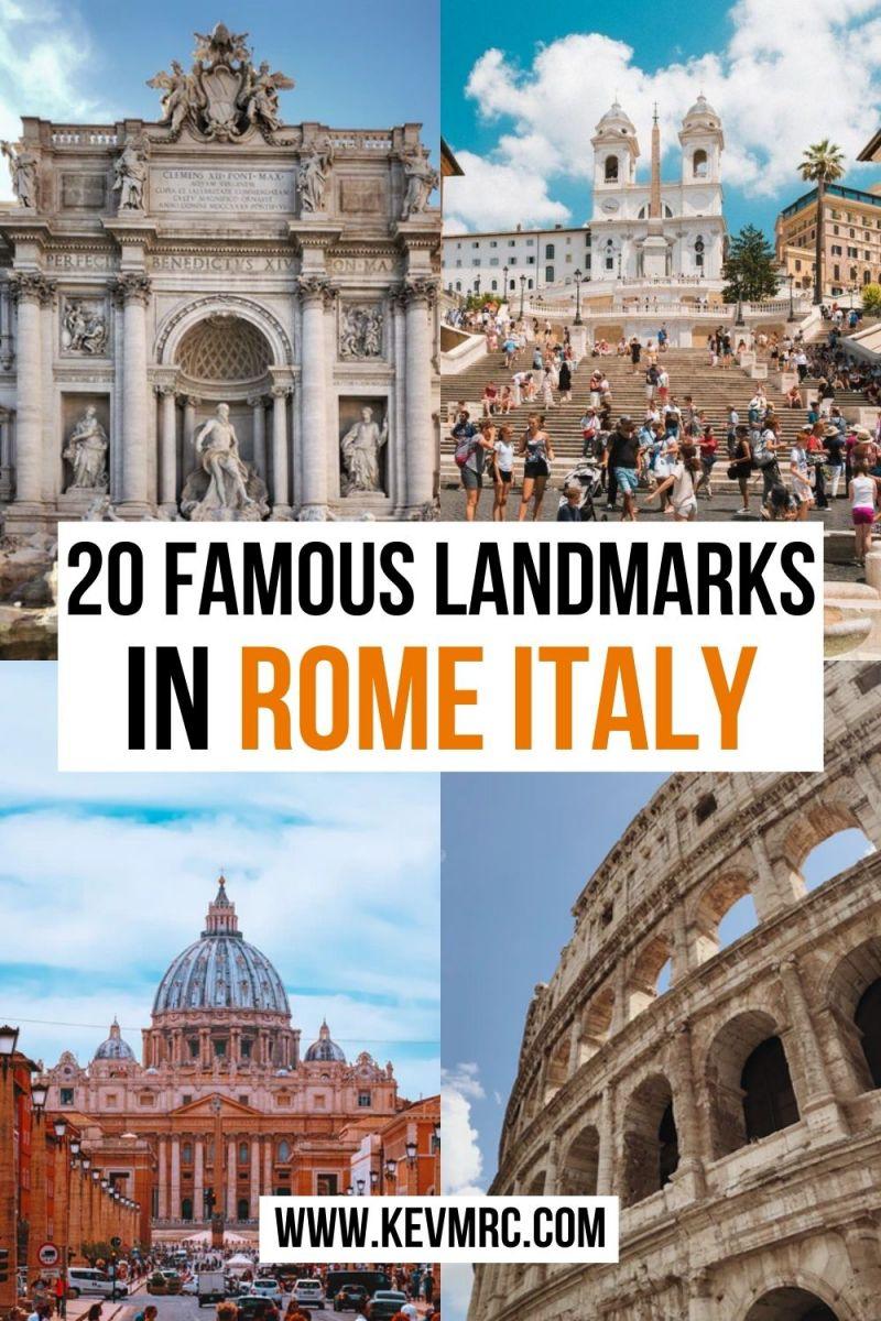 Discover 20 famous landmarks in Rome Italy. If you're wondering what are the best Rome landmarks, this guide will help you. things to see in rome | best things to do in rome | rome travel | italy travel