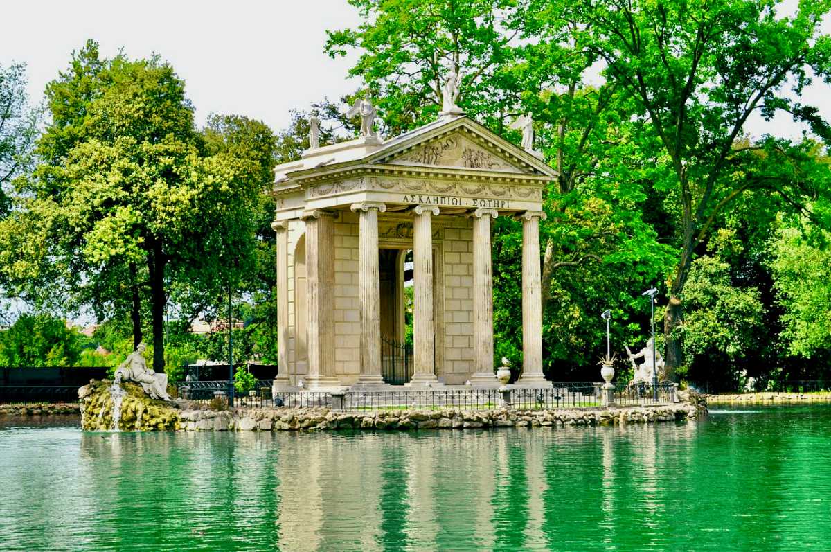 villa borghese is in the best landmarks in rome