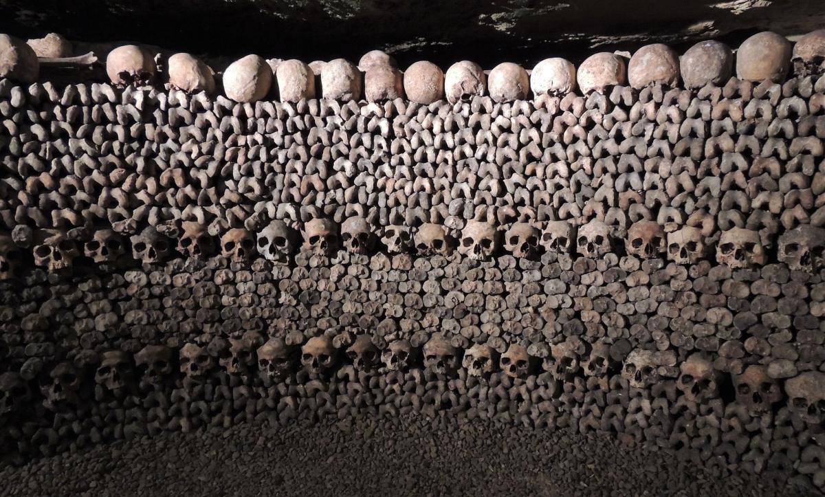 the catacombs are a famous landmark of paris
