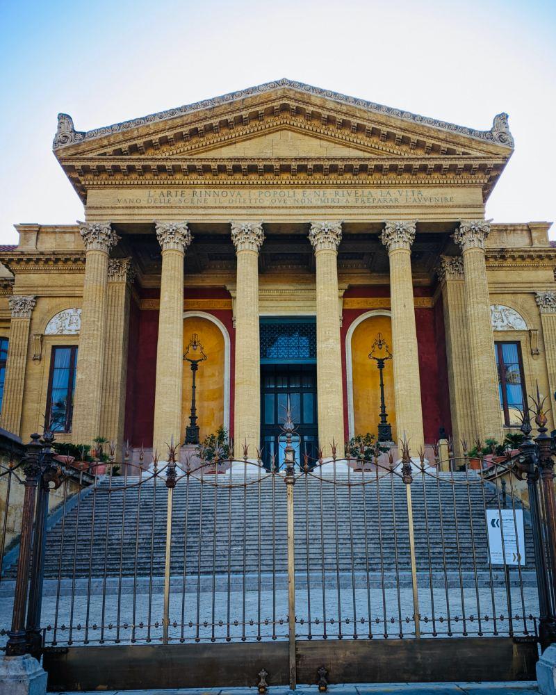 massimo theater is one of the famous monuments in sicily