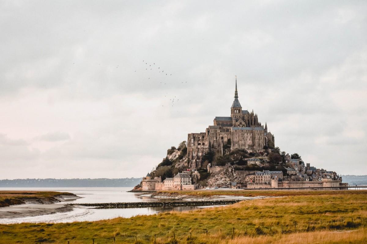 the mont saint michel in normandy france