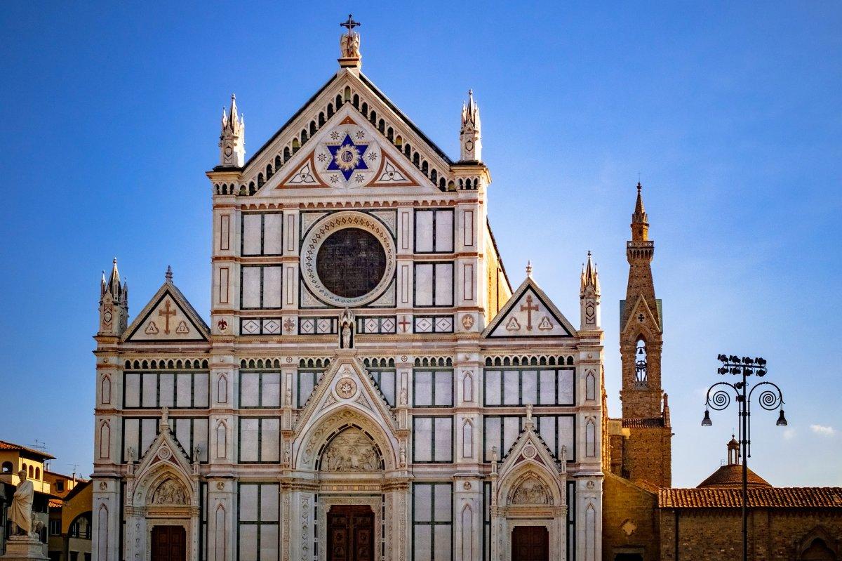 santa croce is in the famous landmarks of florence italy