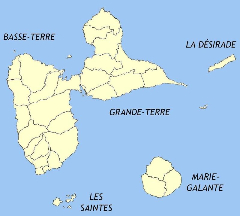 15 - guadeloupe facts for kids about the island shape