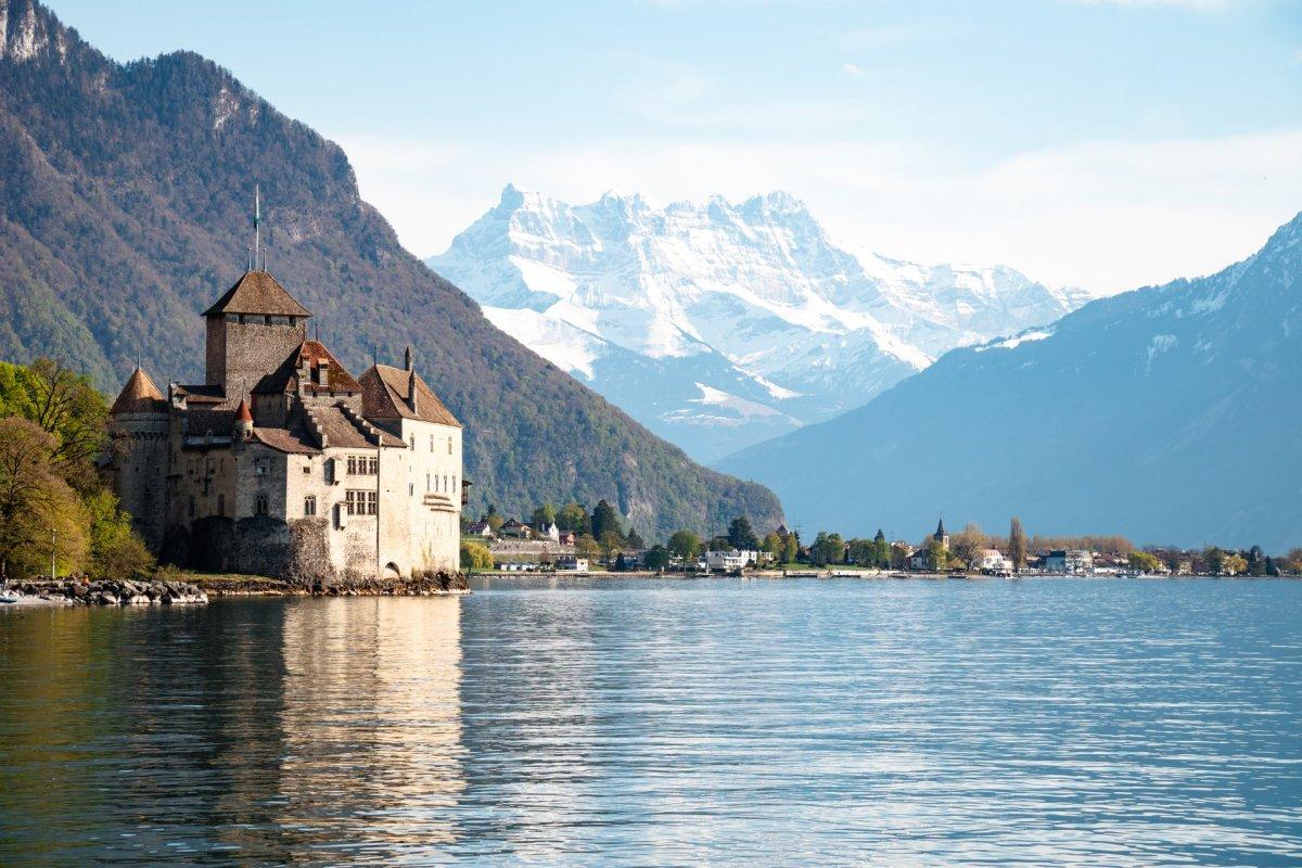 chillion castle is one of the most beautiful places in switzerland