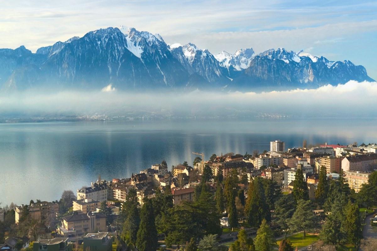 montreux is in the beautiful cities in switzerland