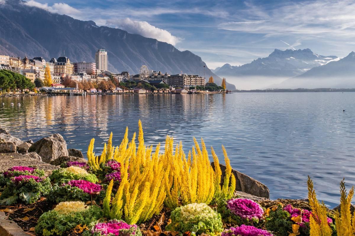 montreux is in the prettiest towns in switzerland