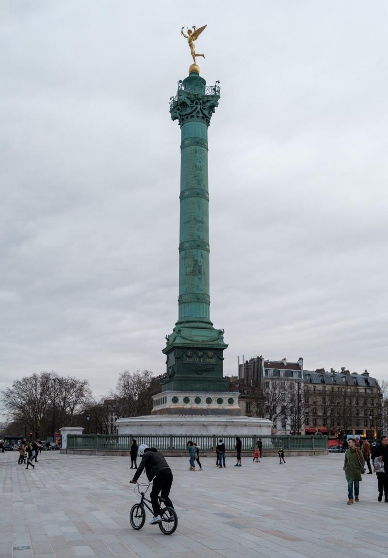 place de la bastille is in the famous monuments of paris france