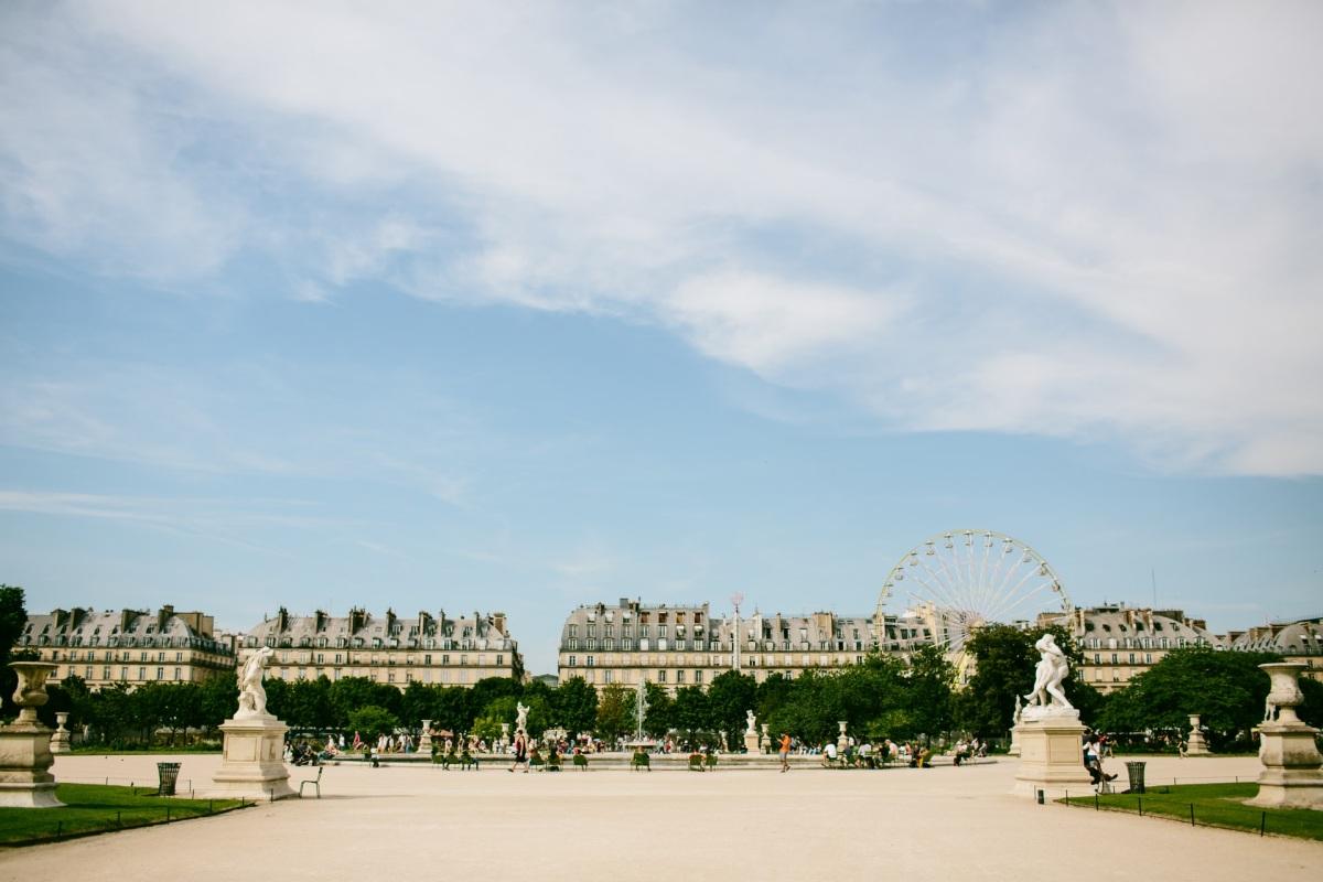 tuileries garden is in the famous paris france landmarks