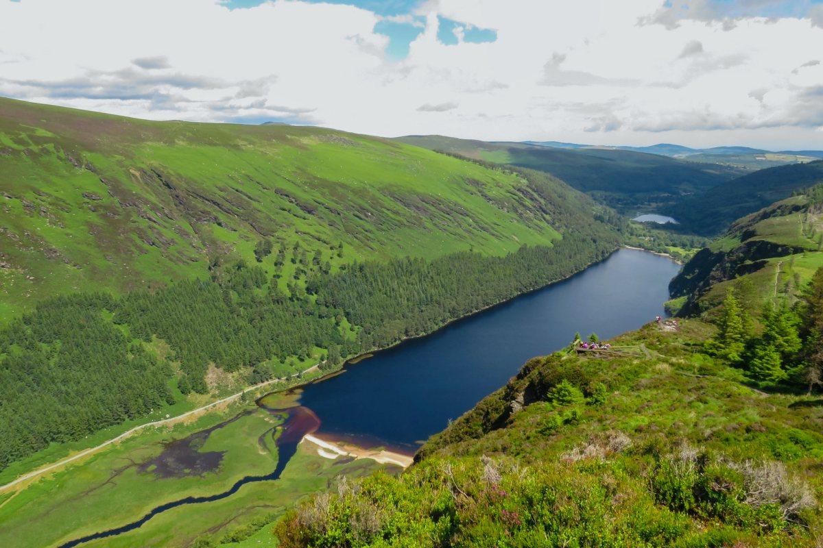 glendalough is a a famous landmark in ireland