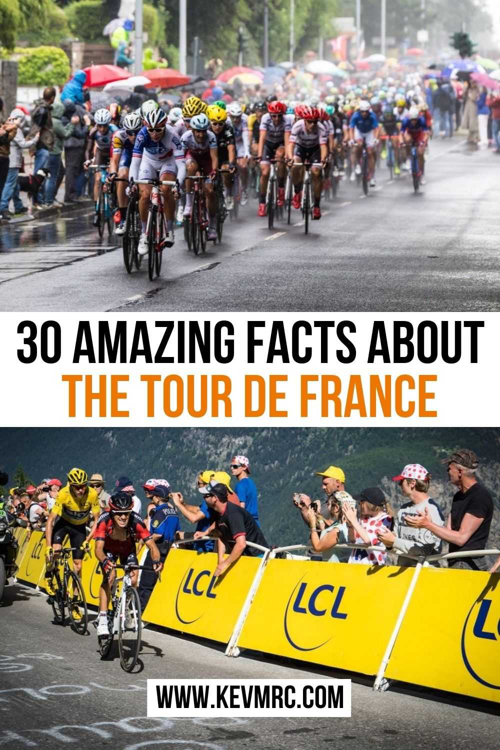 For over 100 years, the Tour de France has been called the most famous and difficult bicycle race in the world! Every summer, this race crosses France for 3 weeks and attracts 12 million spectators along the roads, and 3 million in front of their television. Discover 30 Interesting Facts About The Tour de France. 