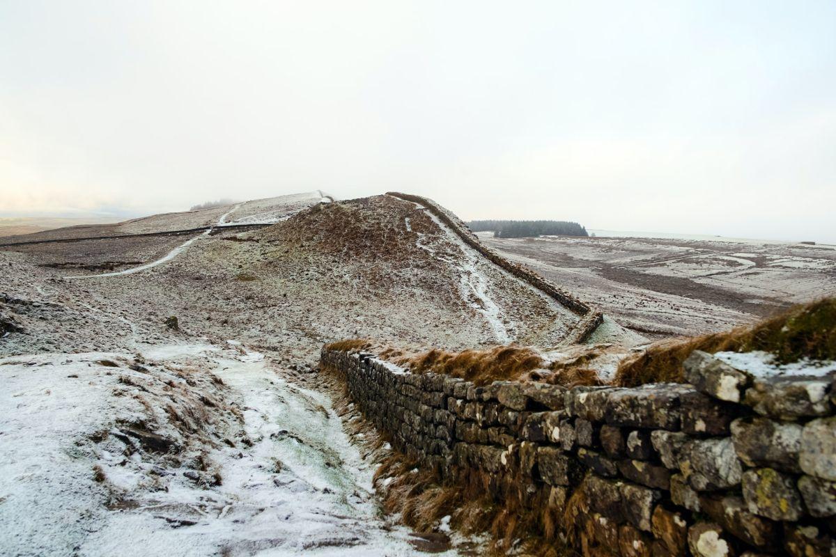 hadrian's wall is one of the historic landmarks in england