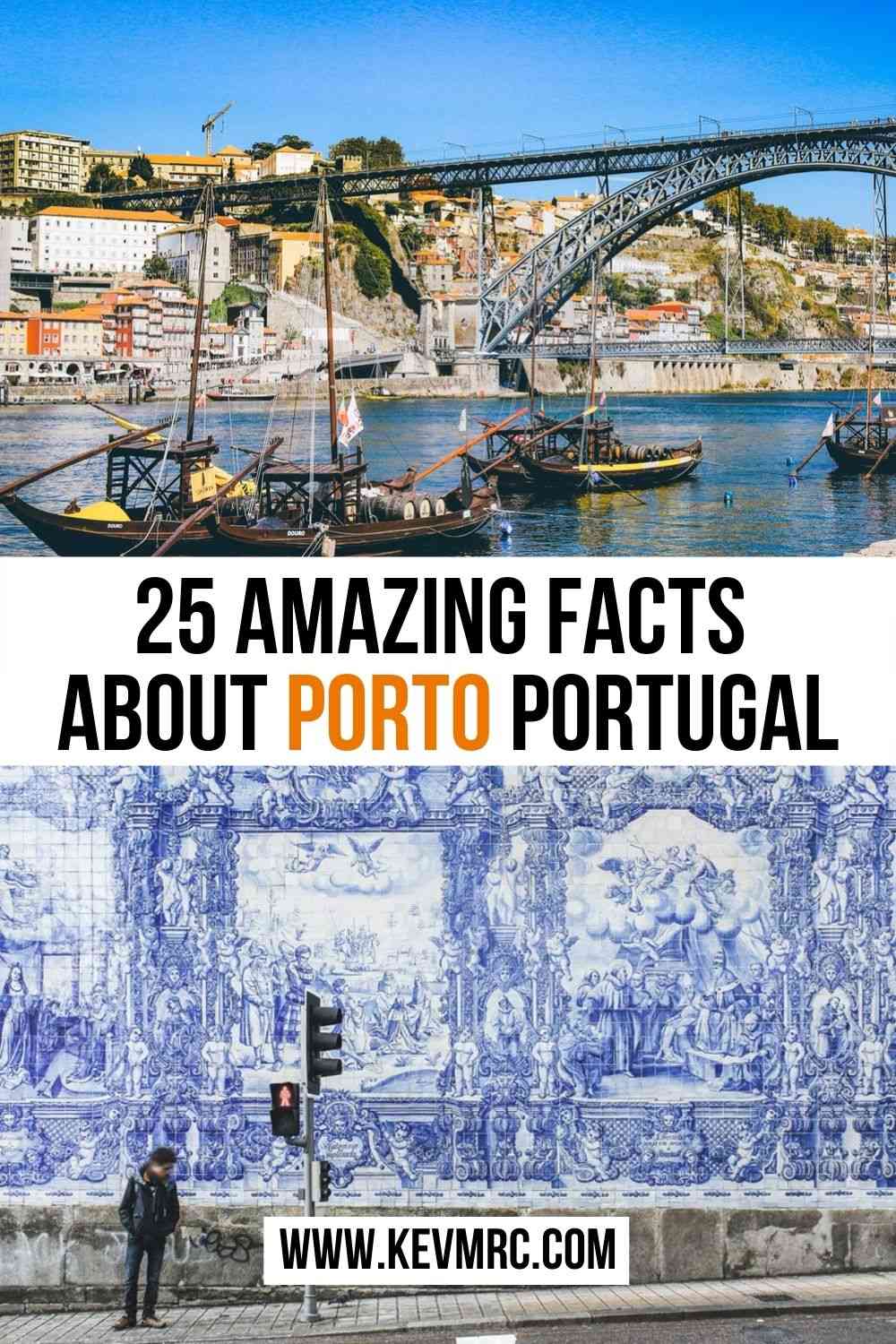 Located in the north of Portugal on the banks of the Douro River, Porto is a city with a strong identity that stands out with its colorful buildings and its azulejos, these beautiful ceramic walls. Discover more thanks to these 25 interesting facts about Porto, Portugal! #portugal #porto #funfacts
