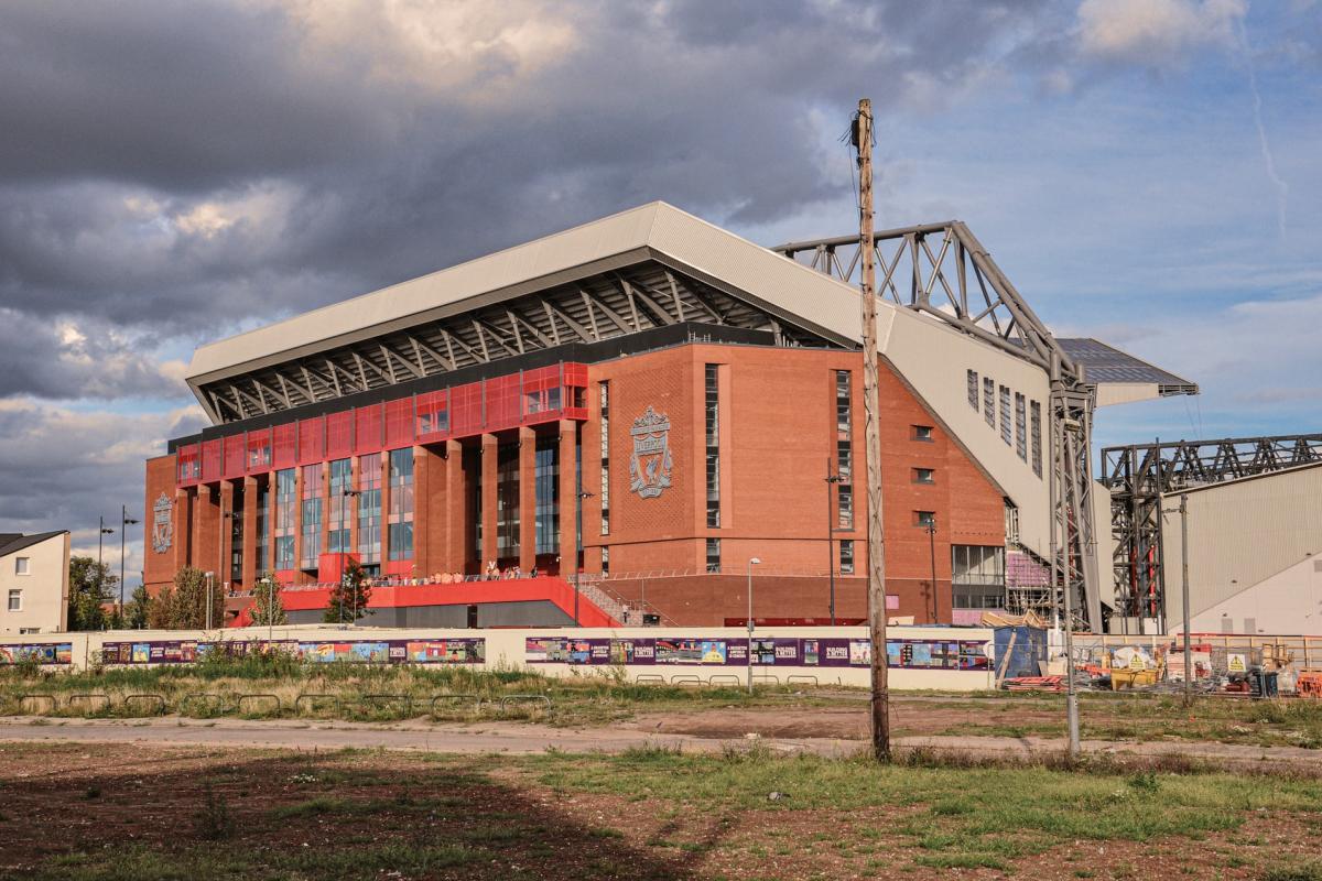 anfield is one of the famous buildings in liverpool