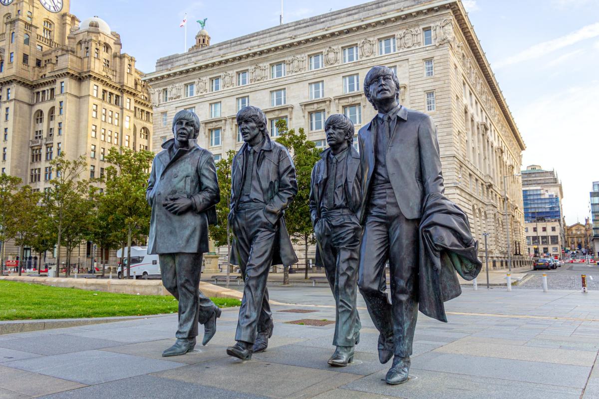 the beatle pier head is a famous beatles landmarks in liverpool