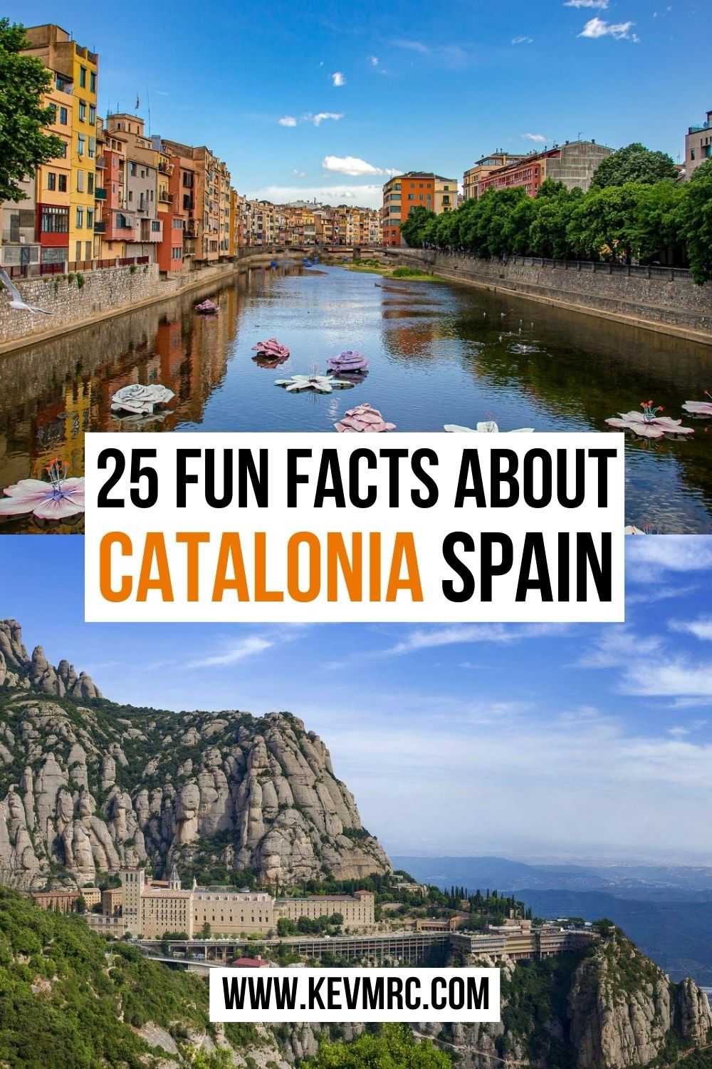 Catalonia is one of the autonomous communities of Spain, located in the northeast of the country on the Mediterranean coast. Learn more with these 25 interesting facts about Catalonia Spain! catalonia spain facts | catalonia facts | spain facts fun | fun facts about spain #spainfacts #catalonia