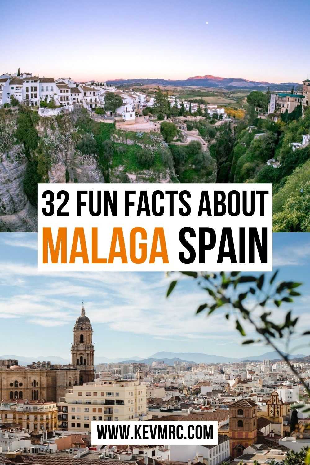 Malaga is a city located in Andalusia, in the south of Spain on the Mediterranean coast. Learn more with these 32 interesting facts about Malaga Spain! malaga spain facts | malaga facts | spain facts fun | fun facts about spain #spainfacts #malaga