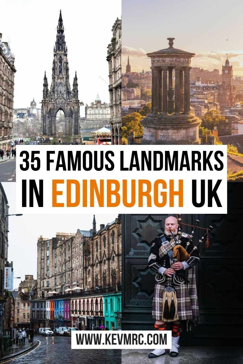 Discover 35 famous landmarks in Edinburgh UK. If you're wondering what are the best Edinburgh landmarks, this guide will help you. things to see in edinburgh | best things to do in edinburgh | edinburgh travel | scotland travel | uk travel