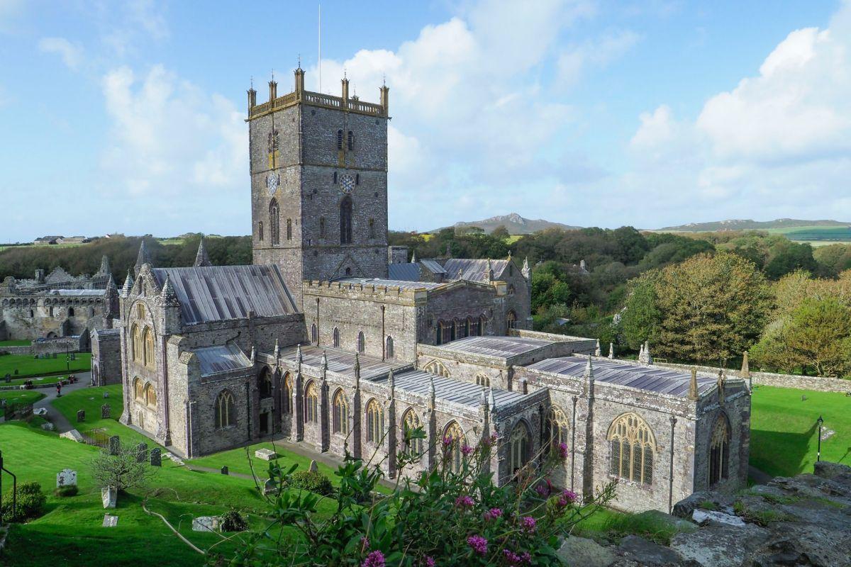 st davids cathedral is one of the famous monuments in wales