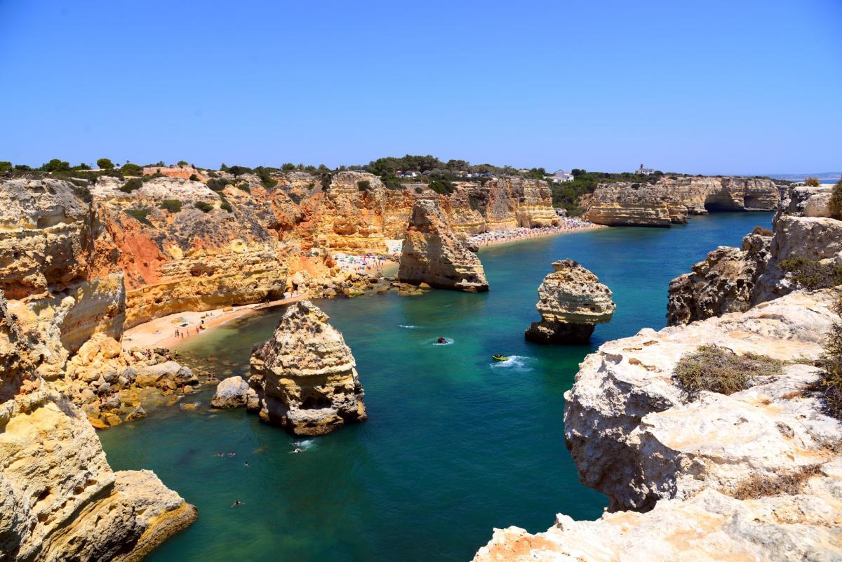 marinha beach in algarve