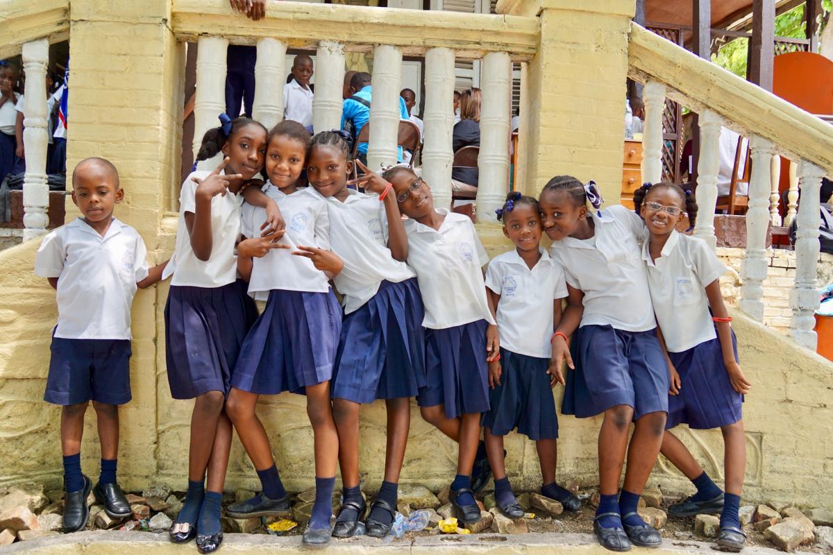 11 - girls in haiti schools