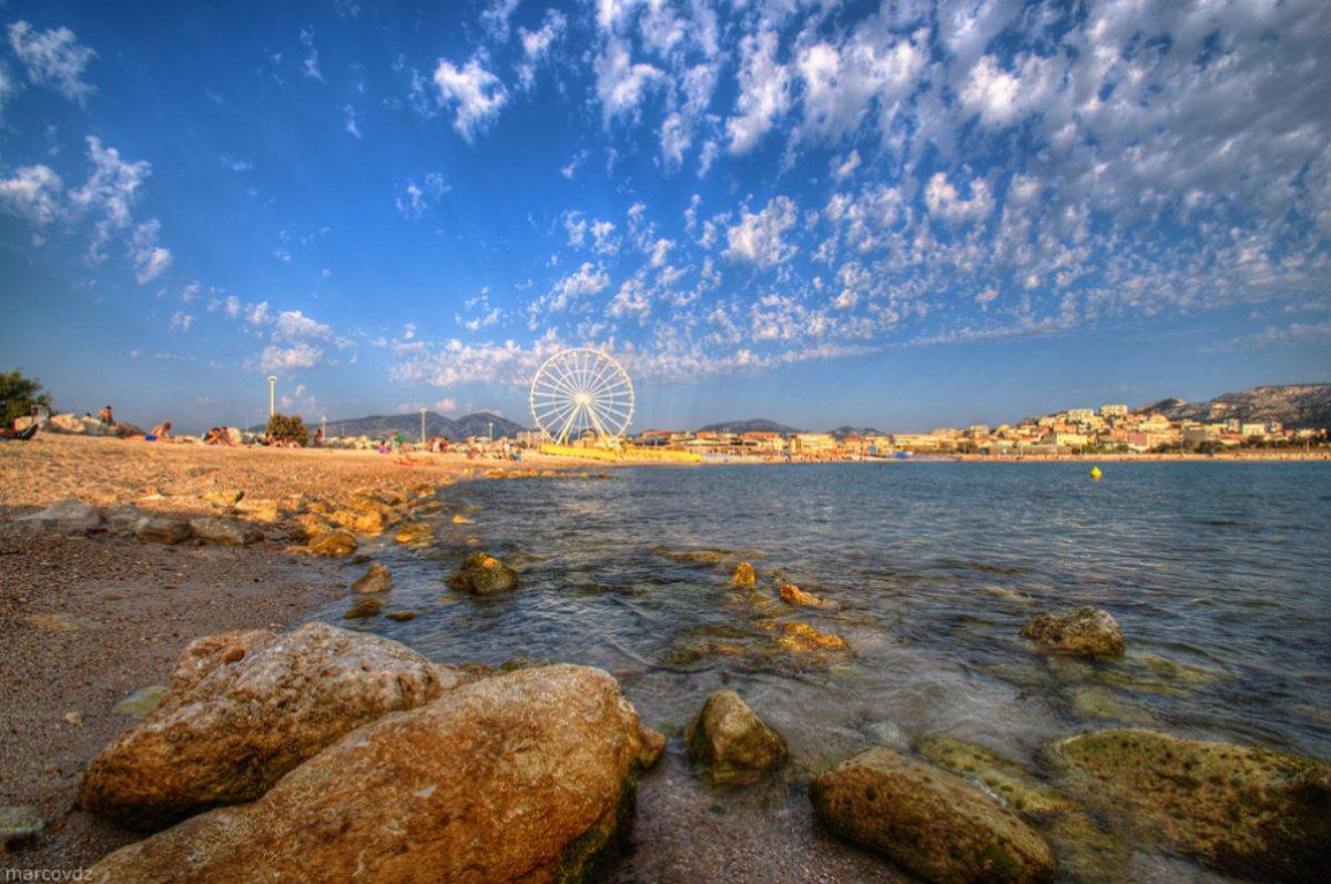 famous prado beach in marseille