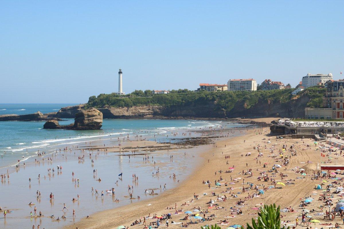 la grande plage in biarritz