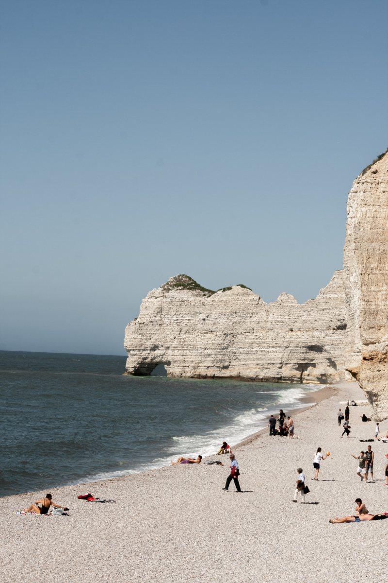 etretat beach is a nice place to spend 3 days in normandy