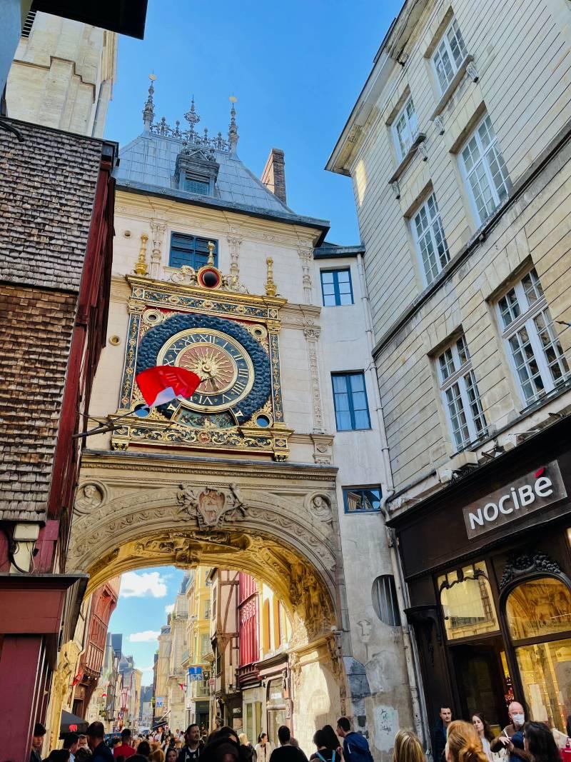 rue du gros horloge in rouen