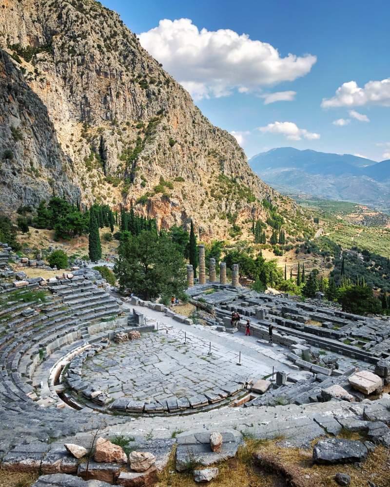 sanctuary of delphi is among the ancient greece famous landmarks