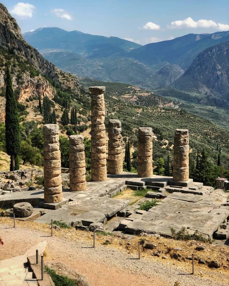 sanctuary of delphi is in the best ancient greek monuments