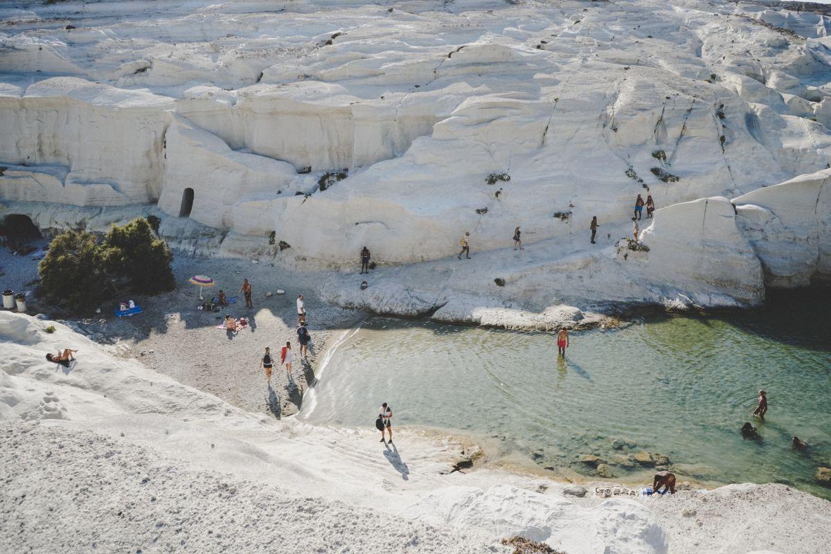 sarakiniko beach is a top greek landmark