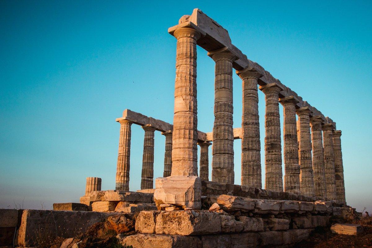 the temple of poseidon is one of the famous landmarks in ancient greece