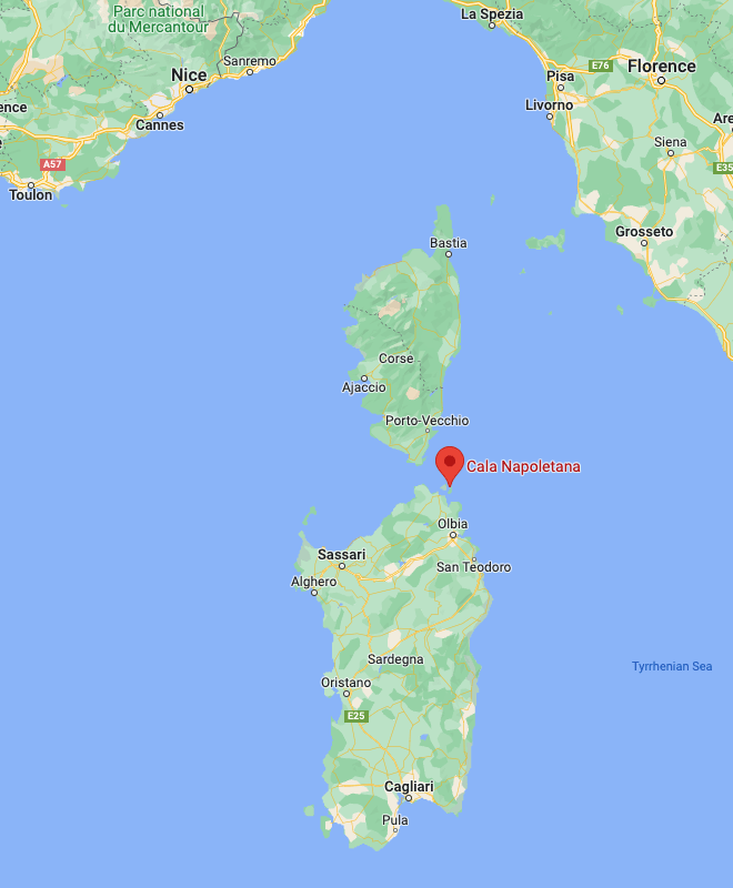 cala napoletana location on map