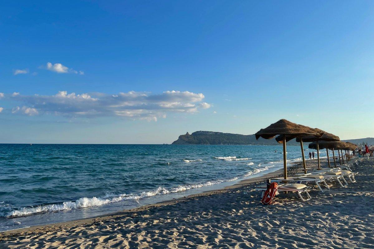 poetto is one of the best beaches in sardinia italy