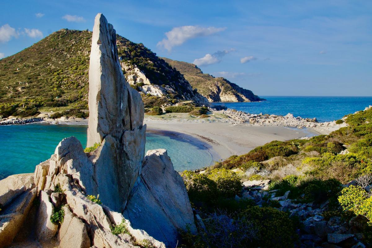 punta molentis is one of the best beaches south east sardinia has to offer